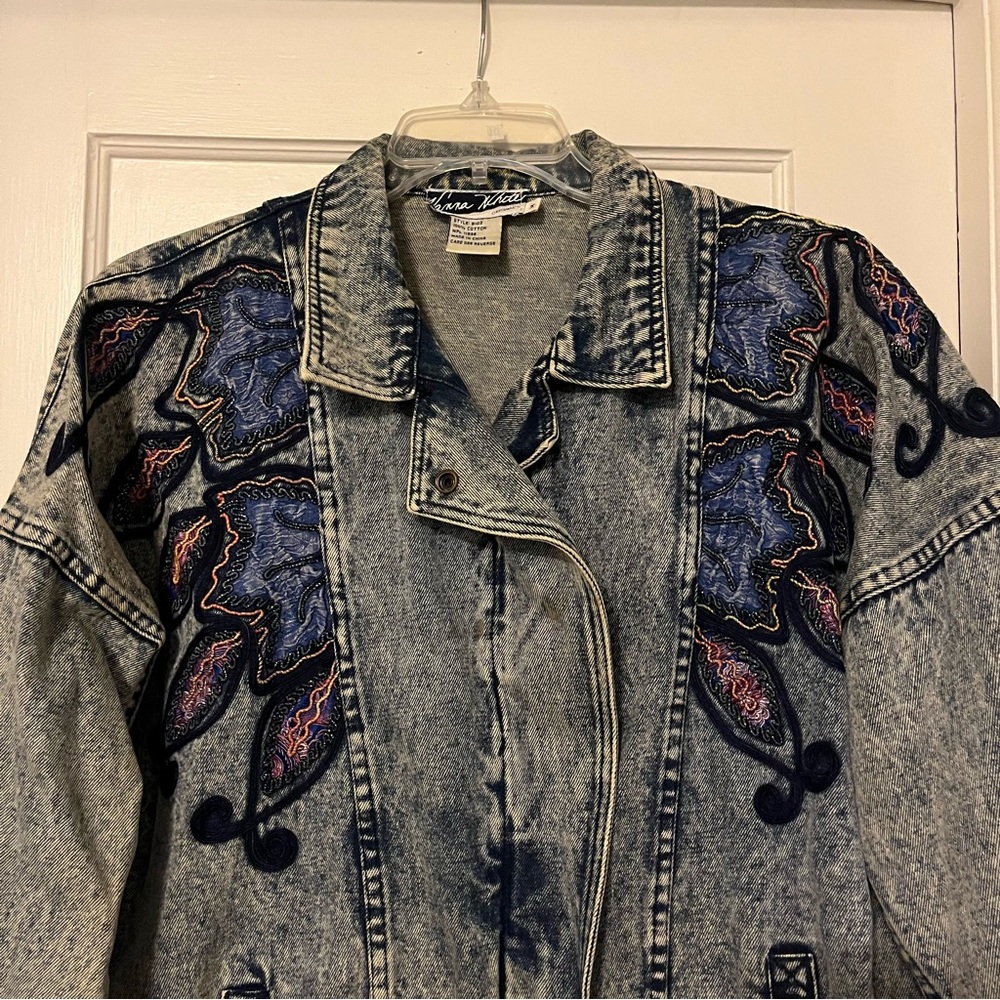 Vintage Vanna White Brand Stonewash 80s 90s Vintage Jean Jacket Size Medium
